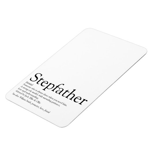 Stepfather, Stepdad Definition Magnet (Linke Seite)
