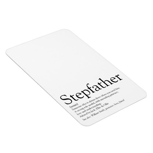 Stepfather, Stepdad Definition Magnet (Rechte Seite)