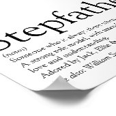Stepfather, Stepdad Definition Poster (Ecke)