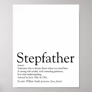 Stepfather, Stepdad Definition Poster