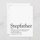 Stepfather, Stepdad Definition Postkarte (Vorne/Hinten)