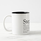 Stepfather, Stepdad Definition Zweifarbige Tasse (Links)