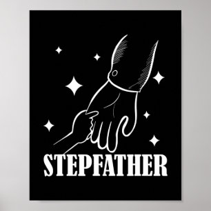 Stepfather Stepdad Fathers Day Step Vater Redewend Poster