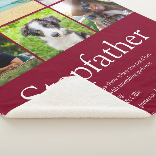 Stepfather Stepdad Fun Modern Foto Collage Sherpadecke (3/4)