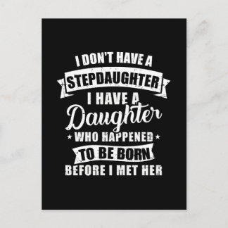 Stepfather-Tochter geboren vor Stepstochter Postkarte