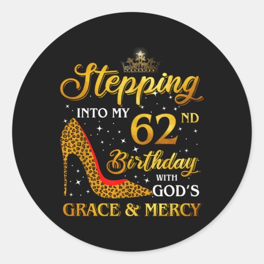 Stepg in My 62ND 62 Runder Aufkleber (Vorderseite)