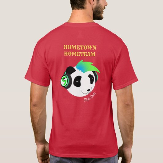 Steph Cody "Hometown Hometeam" (kundengerecht) T-Shirt (Rückseite)