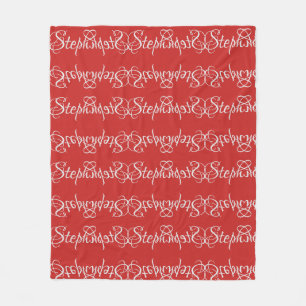 Steph personalisierte Fleece-Decke Fleecedecke