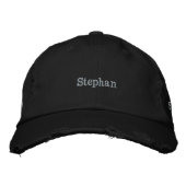 "Stephan" Name in Stickerei, Bestickte Baseballkappe (Vorderseite)