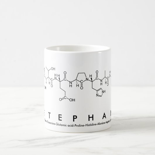 Stephan-Peptidnamen-Tasse Kaffeetasse (Mittel)