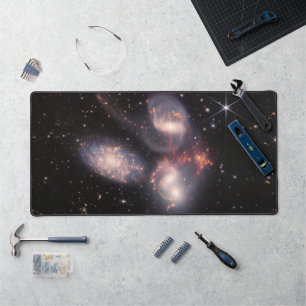Stephan Quintett 5 Galaxien Tiefes Feld James Webb Schreibtischunterlage