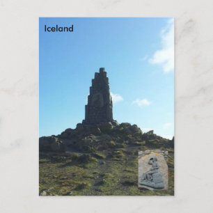 Stephan Stephansson Denkmal in Vatnsskarð Island Postkarte