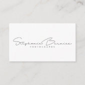 Stephanie Bernice Visitenkarte (Vorderseite)