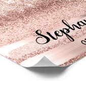 Stephanie Name Bedeutung Geburtstag 16. Bridal Ros Poster (Ecke)