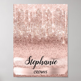 Stephanie Name Bedeutung Geburtstag 16. Bridal Ros Poster