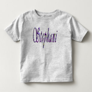 Stephanie, Name, Logo, Kleinkind-Grau-T - Shirt