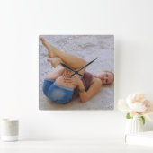 Stephanie Quadratische Wanduhr (Zuhause)