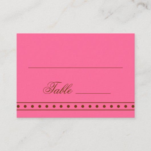 Stephanie Tess Table Cards Platzkarte (Vorderseite)