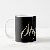 Stephanie white gold Handwriting Tasse Kaffeetasse (Links)