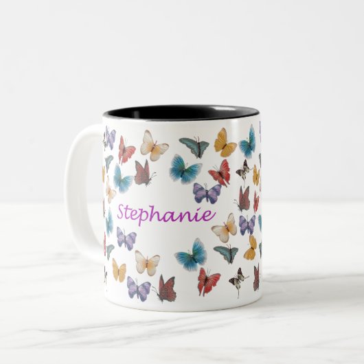 Stephanie Zweifarbige Tasse (Vorderseite Links)