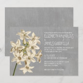 Stephanotis Hochzeit Einladungen (Vorne/Hinten)