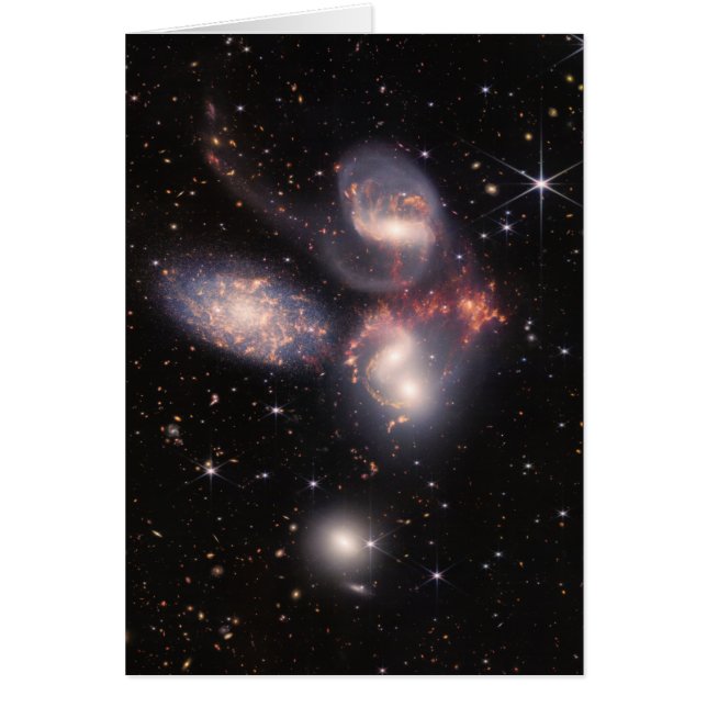 Stephans Quintet 5 Galaxies Deep Field James Webb (Vorne)