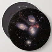 Stephans Quintet 5 Galaxies Deep Field James Webb Button (Vorne & Hinten)