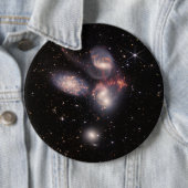 Stephans Quintet 5 Galaxies Deep Field James Webb Button (Beispiel)