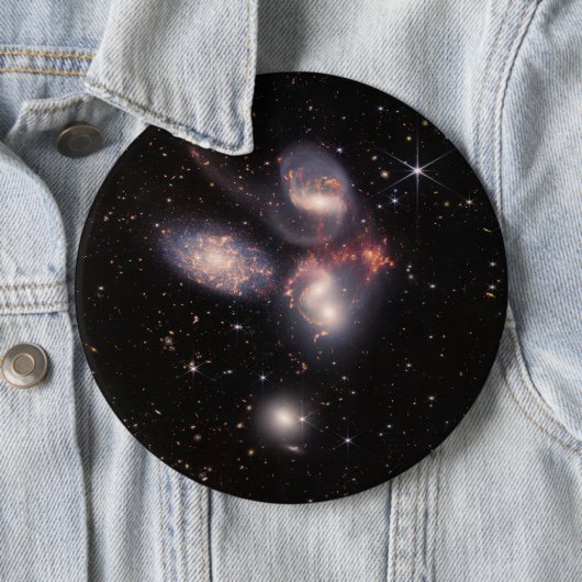 Stephans Quintet 5 Galaxies Deep Field James Webb Button (Beispiel)