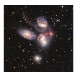Stephans Quintet 5 Galaxies Deep Field James Webb Fotodruck