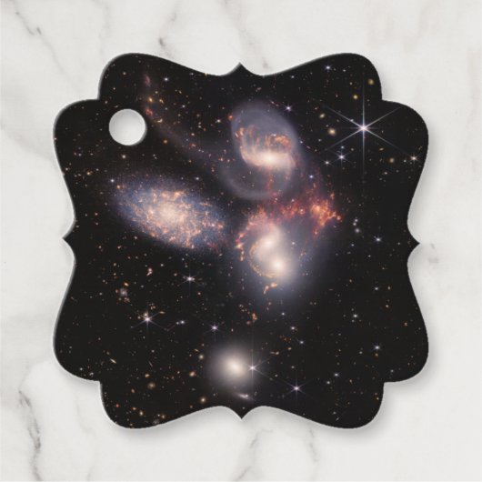Stephans Quintet 5 Galaxies Deep Field James Webb Geschenkanhänger (Vorderseite)