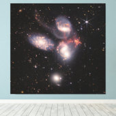 Stephans Quintet 5 Galaxies Deep Field James Webb Leinwanddruck (Insitu (Holzboden))