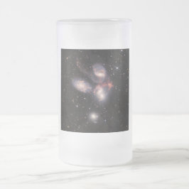Stephans Quintet 5 Galaxies Deep Field James Webb Mattglas Bierglas
