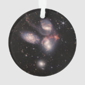 Stephans Quintet 5 Galaxies Deep Field James Webb Ornament (Rückseite)