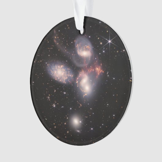 Stephans Quintet 5 Galaxies Deep Field James Webb Ornament (Vorderseite)