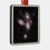 Stephans Quintet 5 Galaxies Deep Field James Webb Ornament Aus Metall (Rechts)