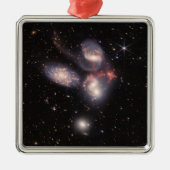 Stephans Quintet 5 Galaxies Deep Field James Webb Ornament Aus Metall (Vorne)