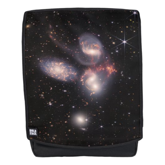 Stephans Quintet 5 Galaxies Deep Field James Webb Rucksack (Vorderseite)