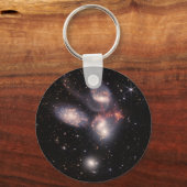 Stephans Quintet 5 Galaxies Deep Field James Webb Schlüsselanhänger (Vorderseite)