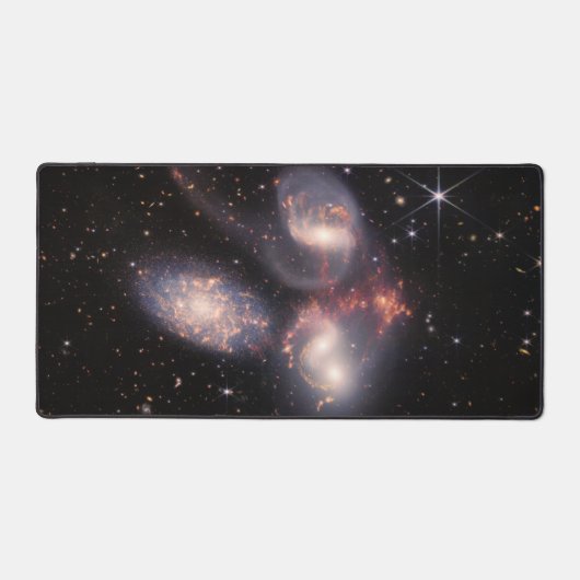 Stephans Quintet 5 Galaxies Deep Field James Webb Schreibtischunterlage (Vorderseite)