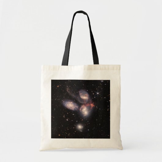 Stephans Quintet 5 Galaxies Deep Field James Webb Tragetasche (Vorne)