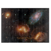 Stephans Quintet-Galaxie-Cluster für den Weltraum Schneidebrett (Vorderseite)