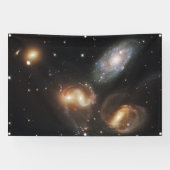 Stephans Quintet: Galaxie-Galaktische Trümmer Banner (Horizontal)