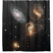 Stephans Quintet: Galaxie-Galaktische Trümmer Duschvorhang (Vorderseite)