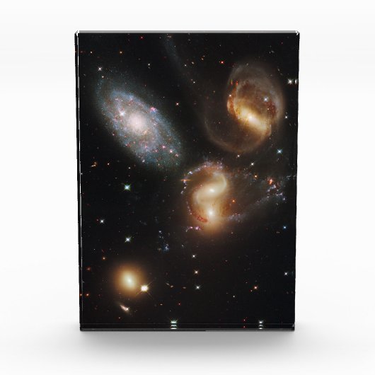 Stephans Quintet: Galaxie-Galaktische Trümmer Fotoblock (Vorderseite)