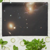 Stephans Quintet: Galaxie-Galaktische Trümmer Geschirrtuch (Gefaltet)