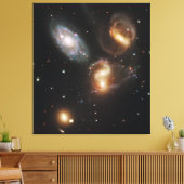 Stephans Quintet: Galaxie-Galaktische Trümmer Leinwanddruck (Insitu (Wohnzimmer))