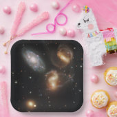 Stephans Quintet: Galaxie-Galaktische Trümmer Pappteller (Party)