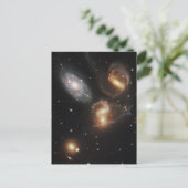Stephans Quintet: Galaxie-Galaktische Trümmer Postkarte (Stehend Vorderseite)