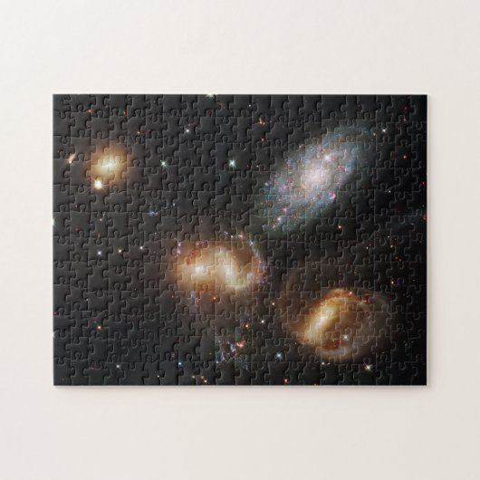 Stephans Quintet: Galaxie-Galaktische Trümmer Puzzle (Horizontal)